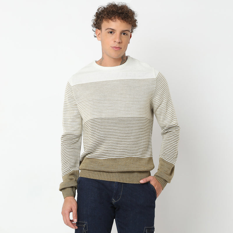 Regular Fit Striped Sweater