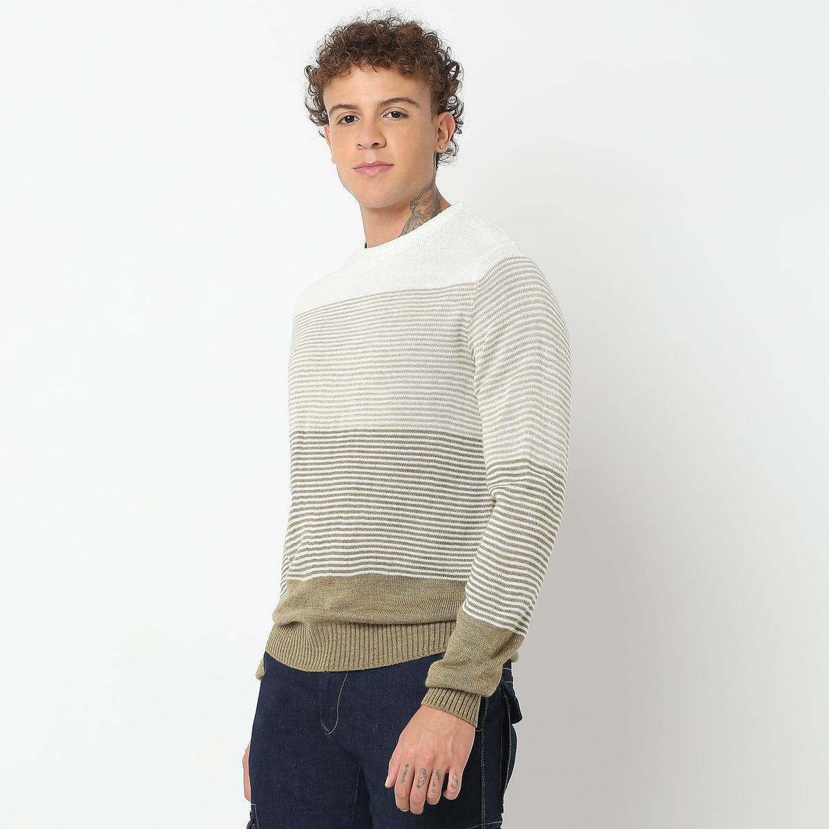 Regular Fit Striped Sweater