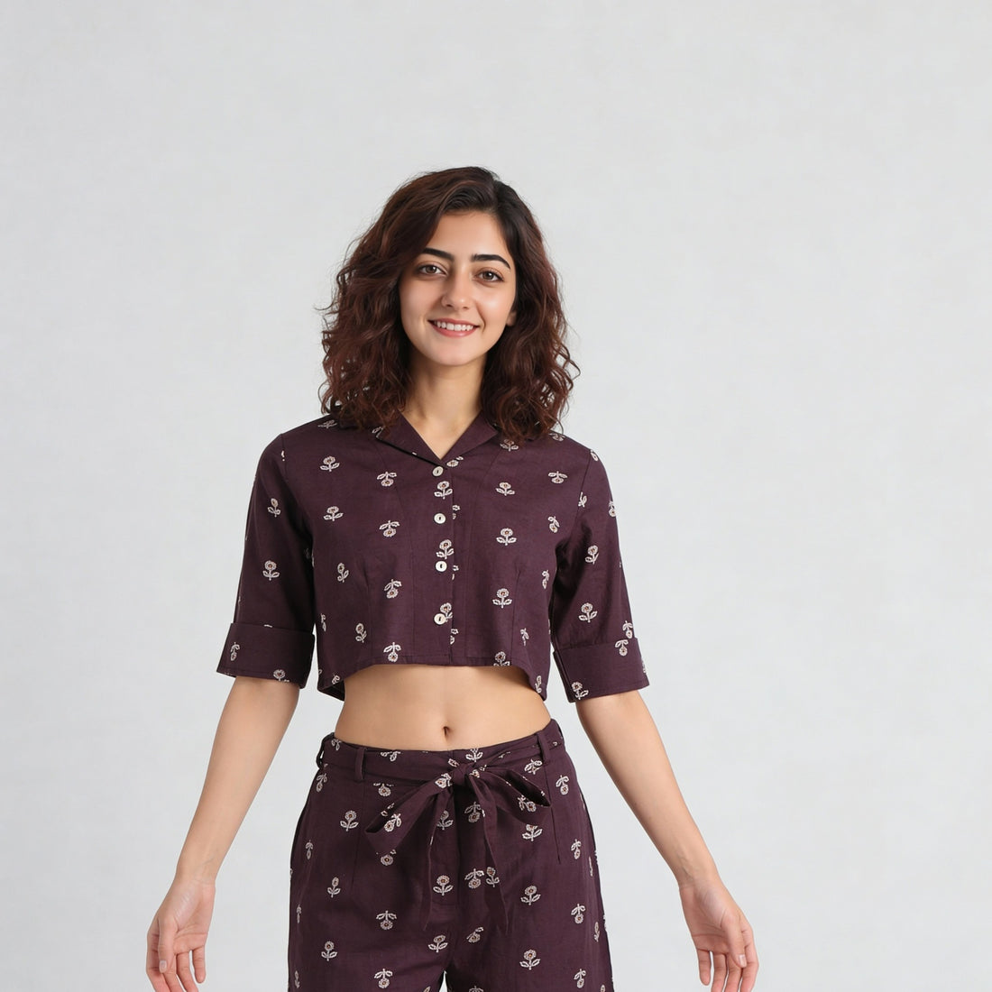 Printed Crop Top