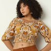 Regular Fit Printed V-Neck Crop Top