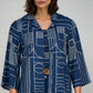 Square Neck Full Sleeve Straight Cut Printed Shrug