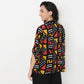 Order Now Women Print Lapel Collar Straight Regular Fit Ethnic Wear Shrug by Style Union