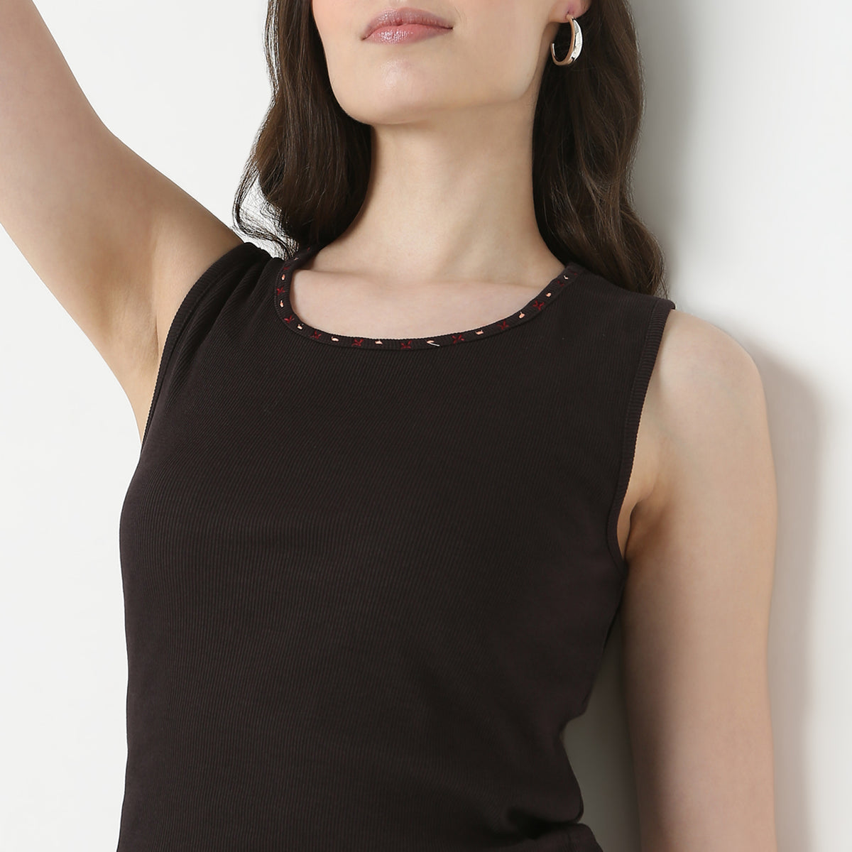 Cotton Slim Fit Crop Top