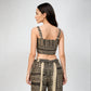 Strappy Printed Crop Top
