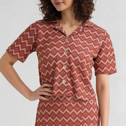 Camp Collar Crop Shirt