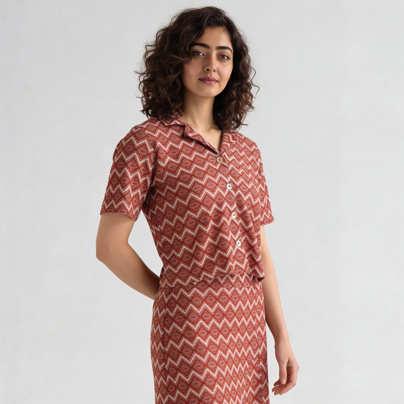 Camp Collar Crop Shirt