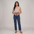 Embroidered Sleeveless Crop Top