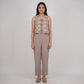 Sleeveless Embroidered Shrug Top