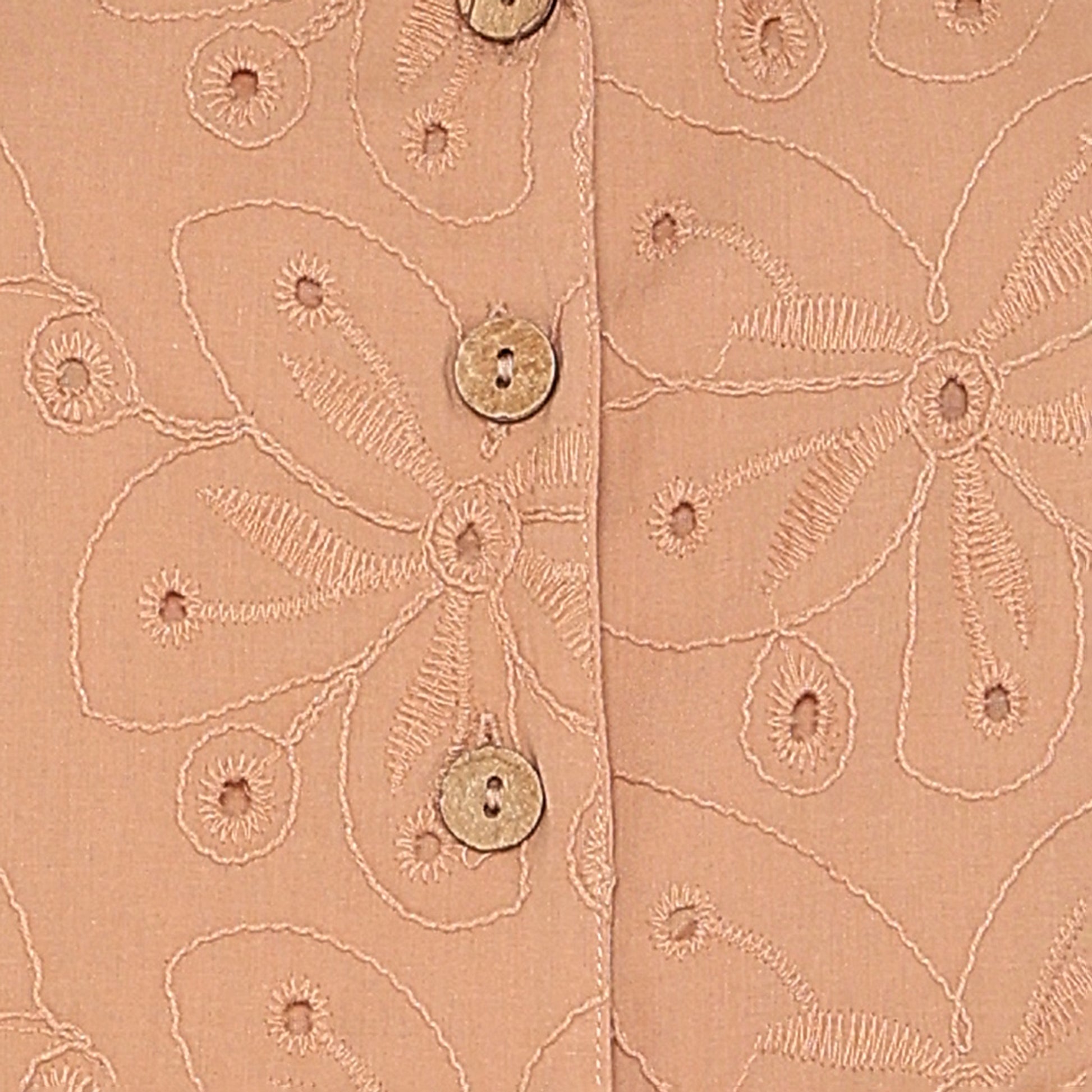 Cotton Schiffli Crop Shirt