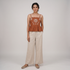 Peplum Embroidered Top