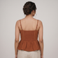 Peplum Embroidered Top