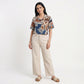 Printed Crop Shirt