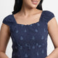 Embroidered Slim Fit Crop Top