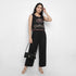 Embroidered Straight Crop Tops