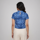 Knitted Printed Crop Top