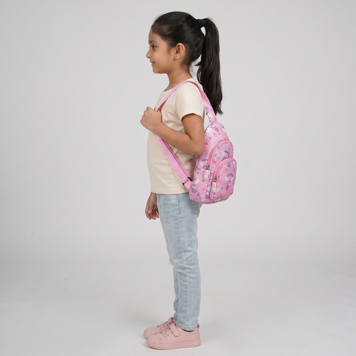 Girls Polyester Crossbody Backpack