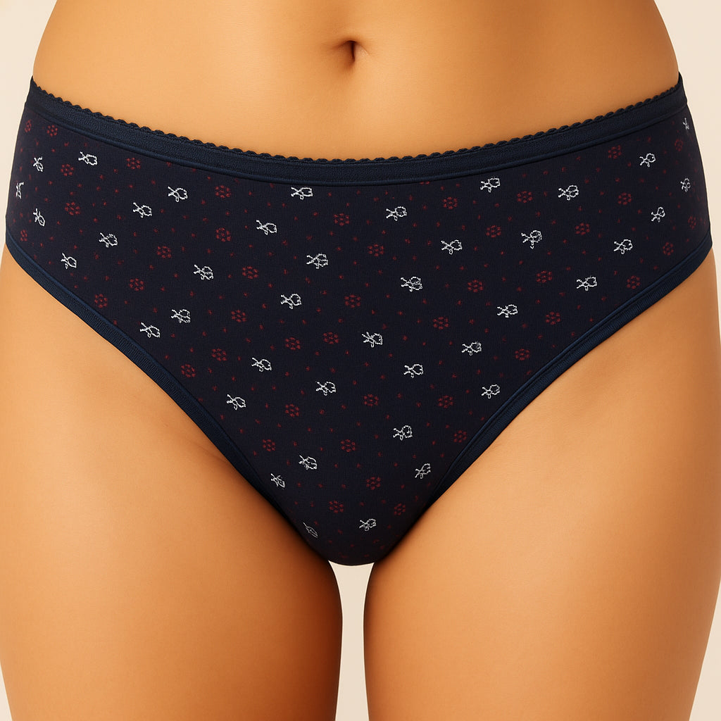 Buy - Cotton Printed Bikini Panties - Pack of 3 - Style Union