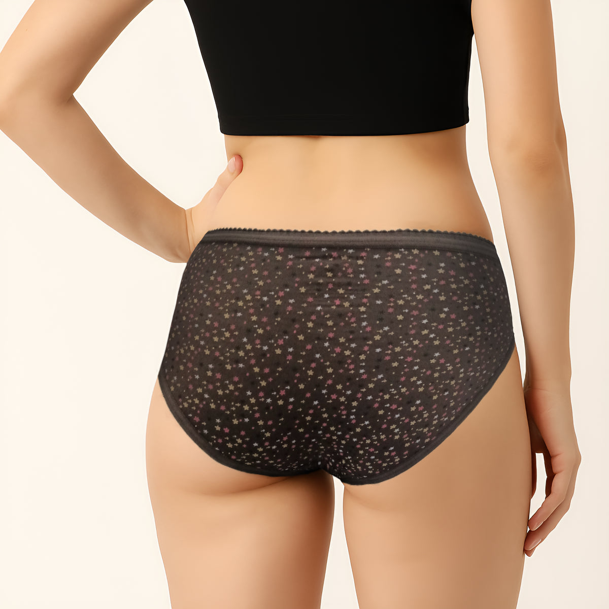 Printed Cotton Bikini Panties - Pack of 3