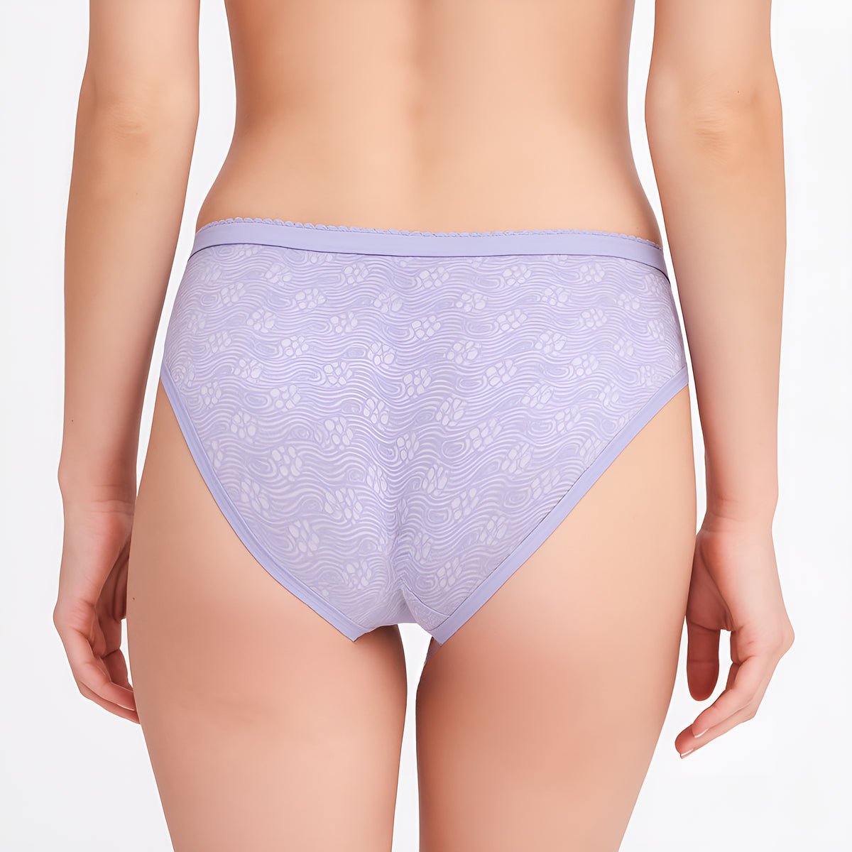 Printed Cotton High Leg Panties - Pack of 3