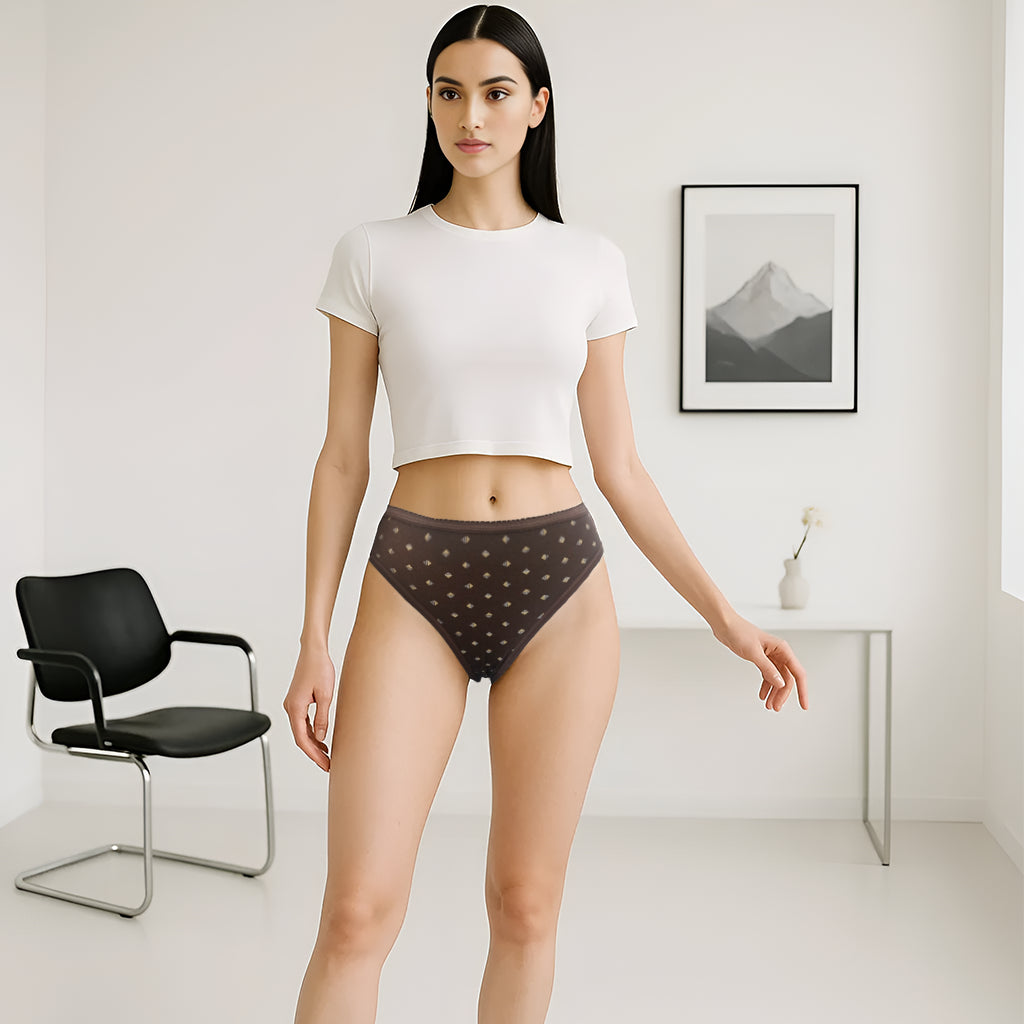 Printed Cotton Bikini Panties - Pack of 3