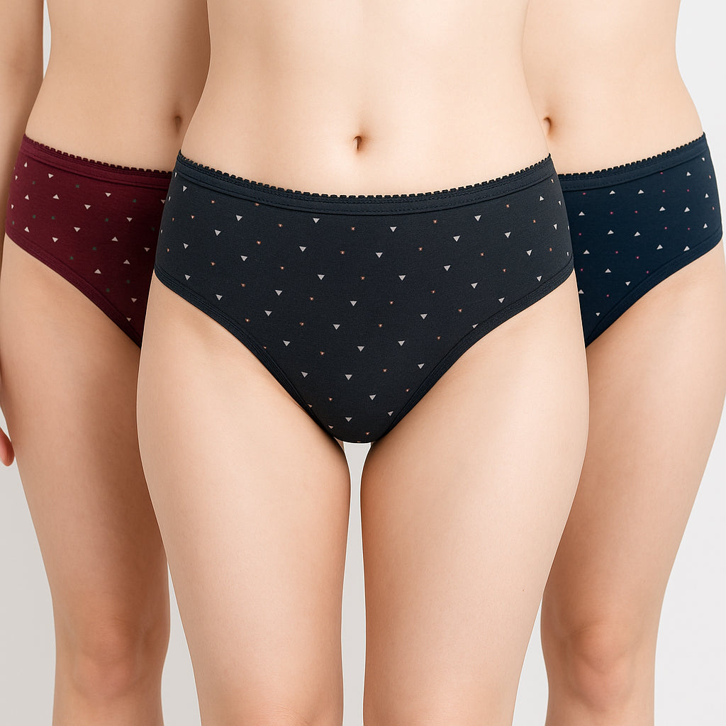 Buy - Printed Bikini Panties - Pack of 3 - Style Union