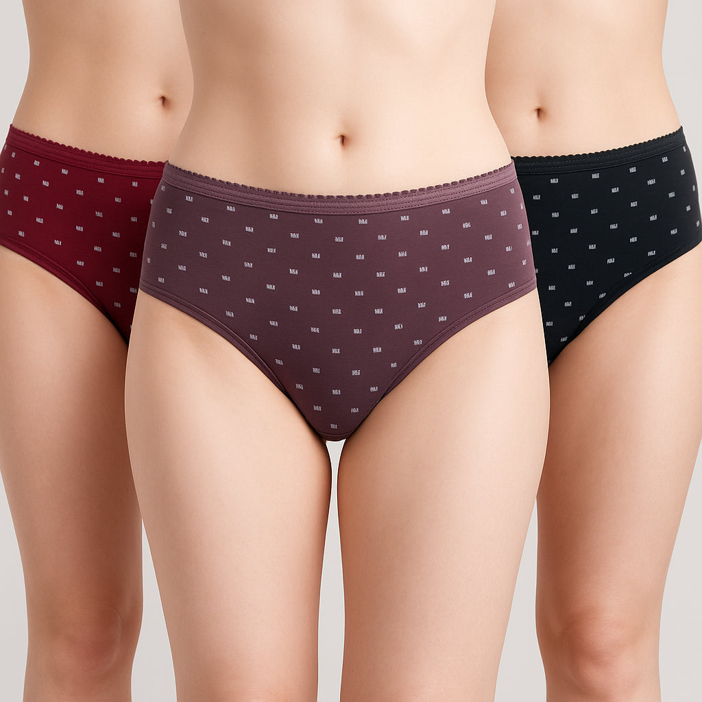 Buy - Printed Hipster Panties - Pack of 3 - Style Union