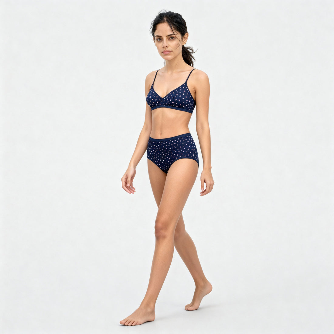Printed Cotton Full Brief Panties - Pack of 3 