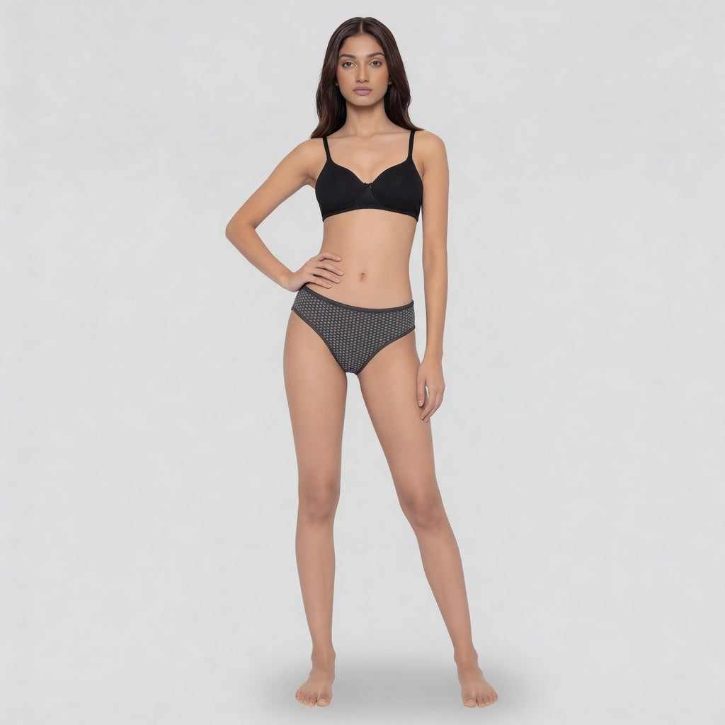 Full Coverage Abstract Hipster Panties - Pack of 3