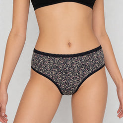 Full Coverage Cotton Printed Hipster Panties - Pack of 3