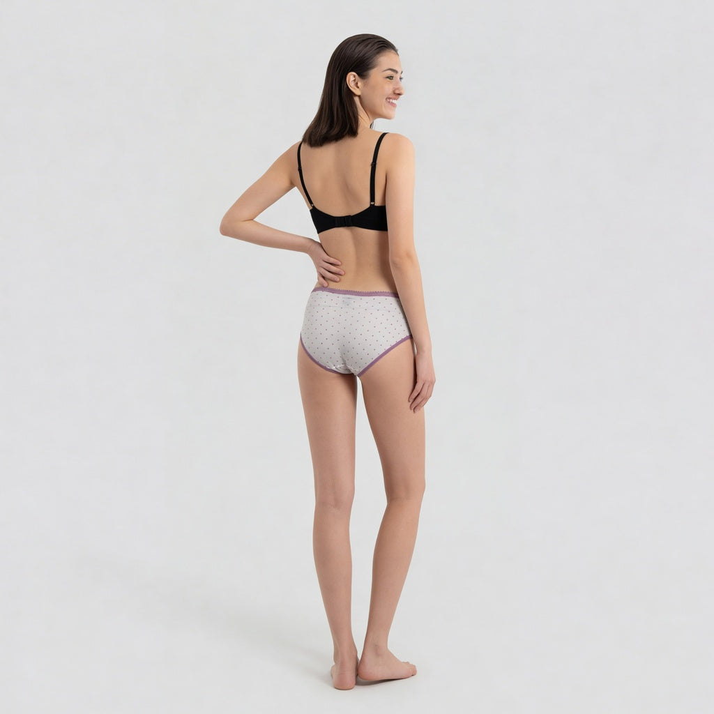 Full Coverage Cotton Printed Hipster Panties - Pack of 3