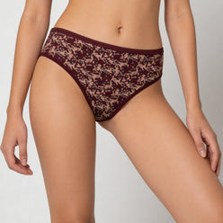 Cotton Abstract High Leg Panties - Pack of 3