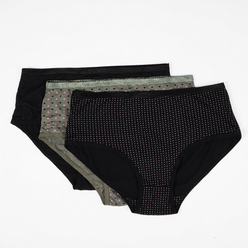 Cotton Printed Full Brief Panties - Pack of 3
