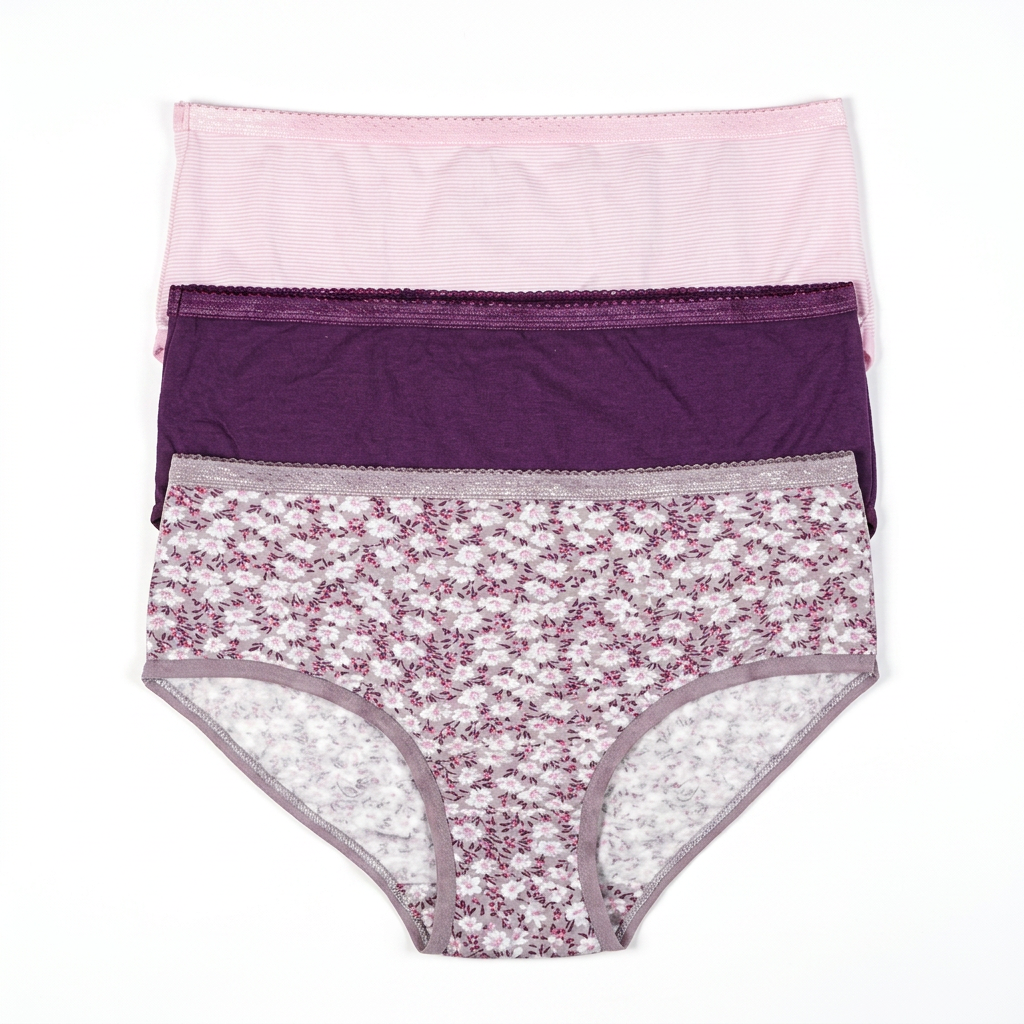 Cotton Printed Full Brief Panties - Pack of 3