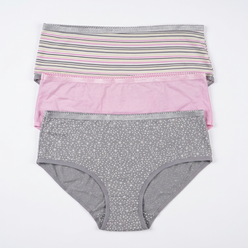 Cotton Printed Full Brief Panties - Pack of 3