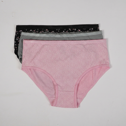 Cotton Printed Full Brief Panties - Pack of 3