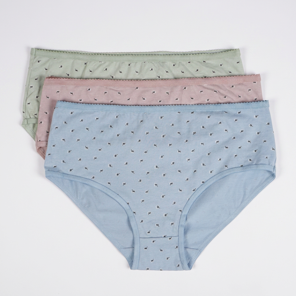 Full Brief Printed Panties - Pack of 3