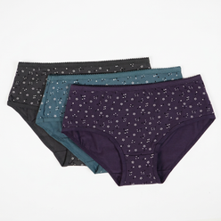 Printed Hipster Panties - Pack of 3