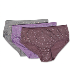 Cotton Printed Full Brief Panties - Pack of 3