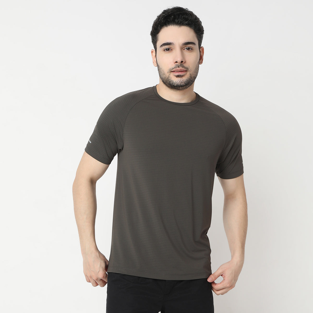 Regular Fit Jacquard T-Shirt