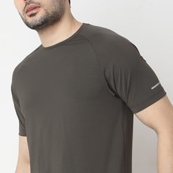 Structured Crew Neck T-Shirt