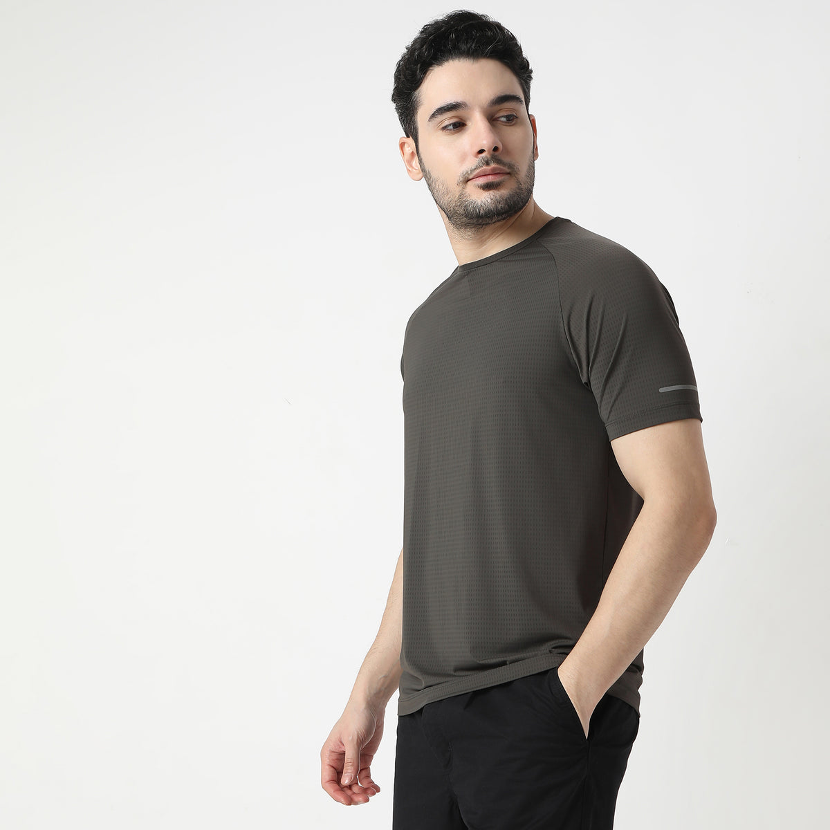 Regular Fit Jacquard T-Shirt