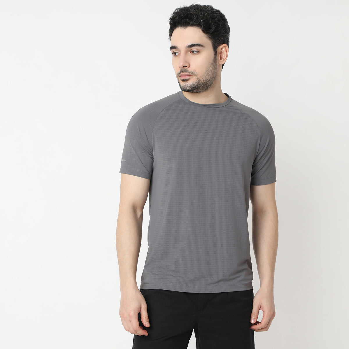 Regular Fit Jacquard T-Shirt