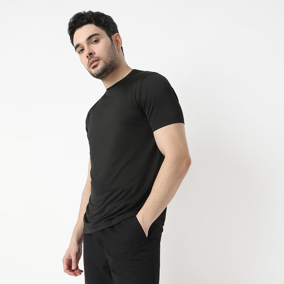 Regular Fit Jacquard T-Shirt