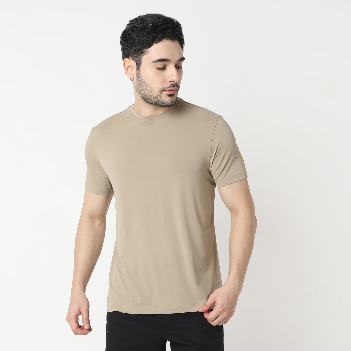 Regular Fit Jacquard T-Shirt