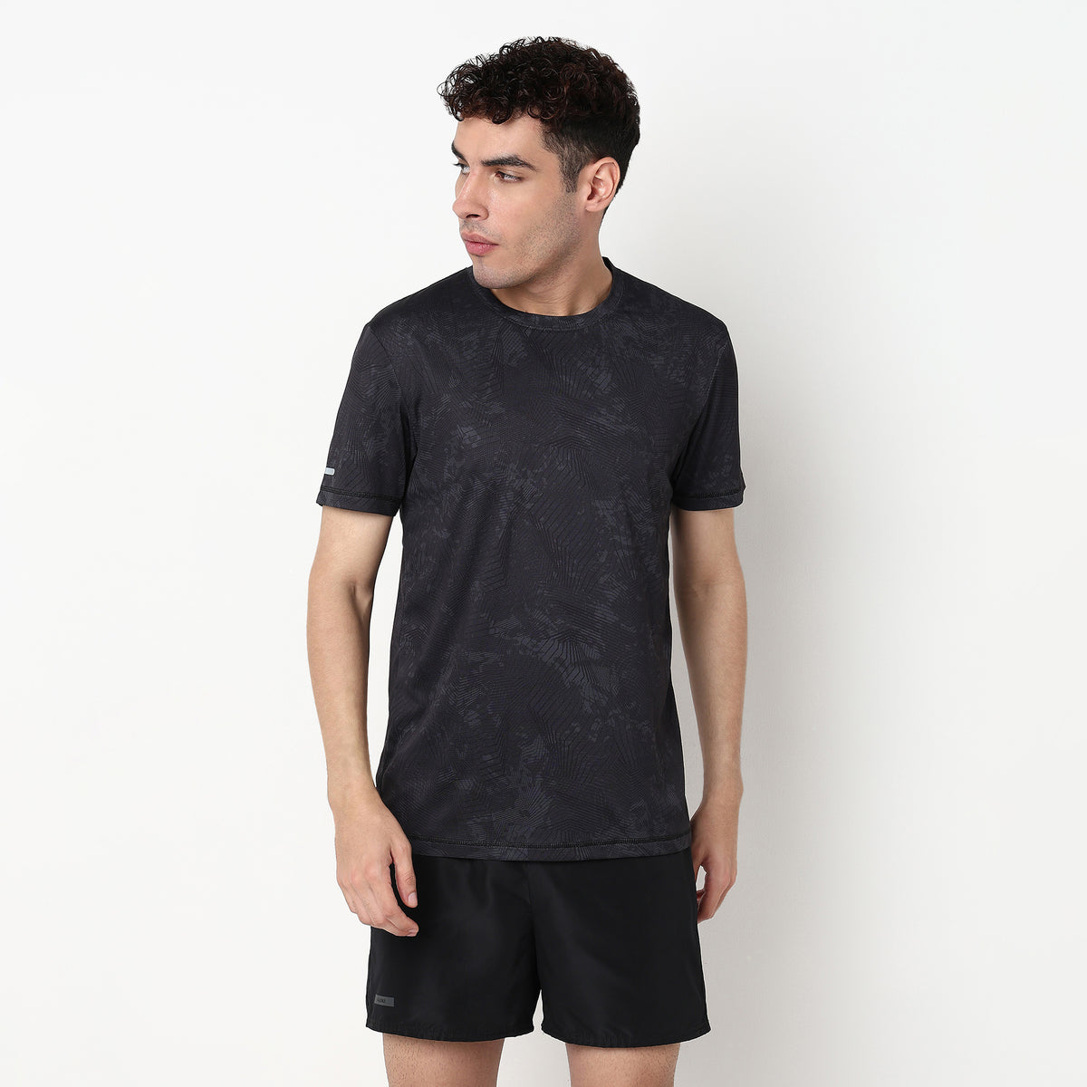 Regular Fit Jacquard T-Shirt