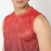 Crew Neck Sleeveless All Over Printed Easy DryFast Wicking Breathable T-Shirt