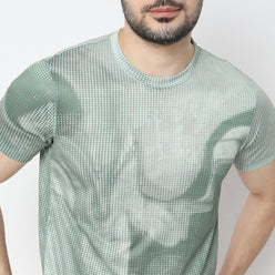 Regular Fit All Over Print Crew Neck T-Shirt