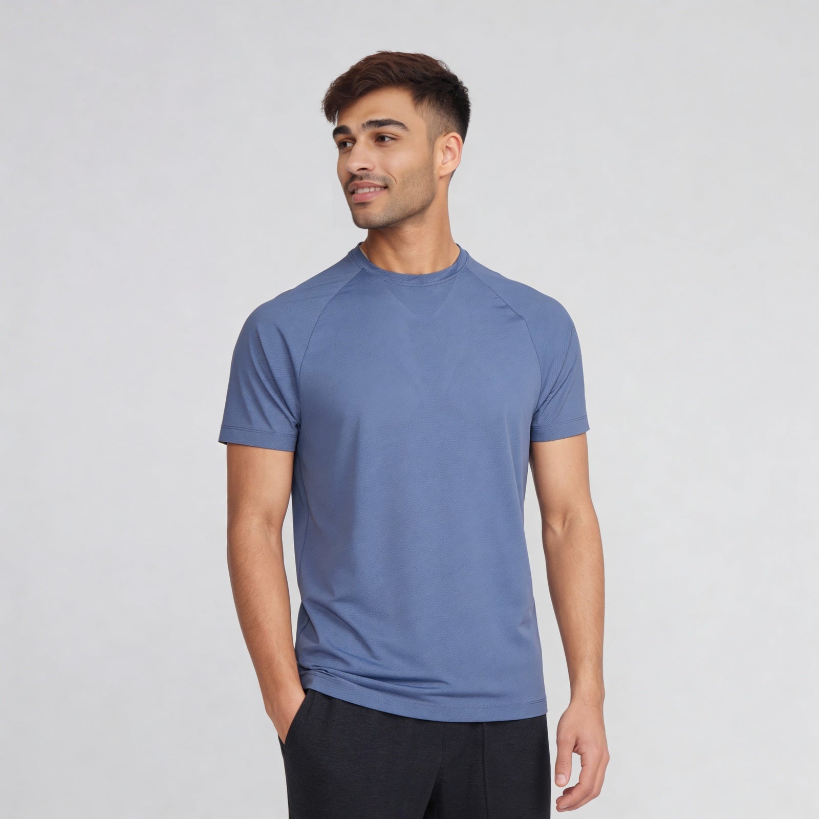 Structured Crew Neck T-Shirt