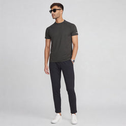 Structured Crew Neck T-Shirt