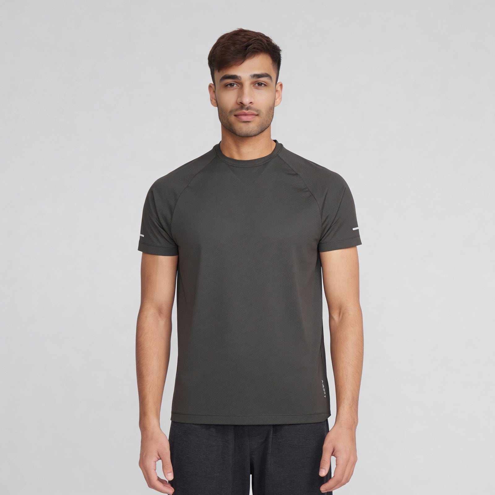 Structured Crew Neck T-Shirt
